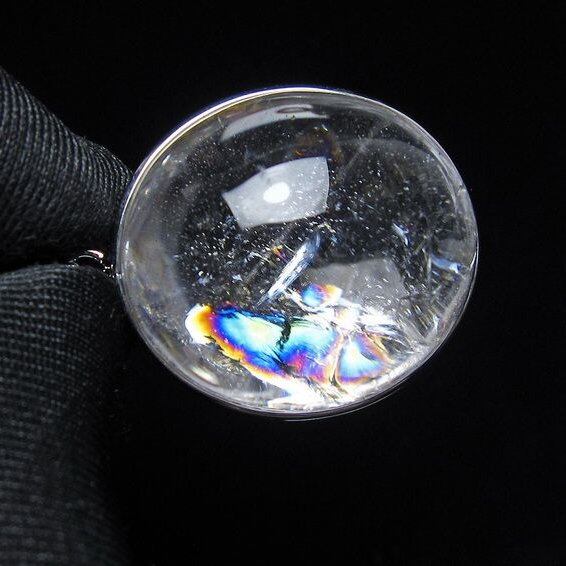 アイリスクォーツ 水晶 ペンダント 虹入り おまかせ便 一点物 112-14176