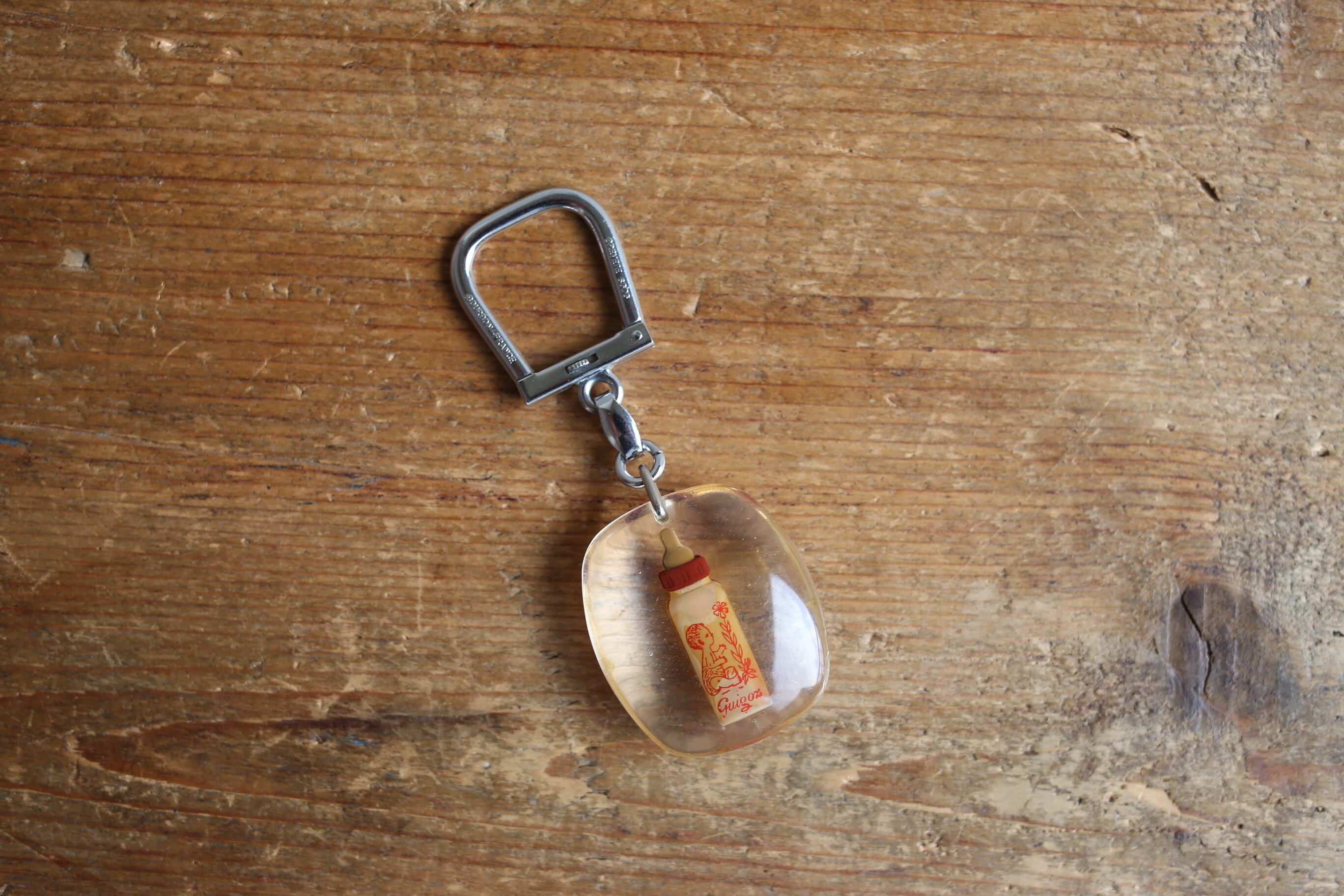 60s フレンチキーホルダー ブルボン POCLAIN 動く GY120 ブルボン