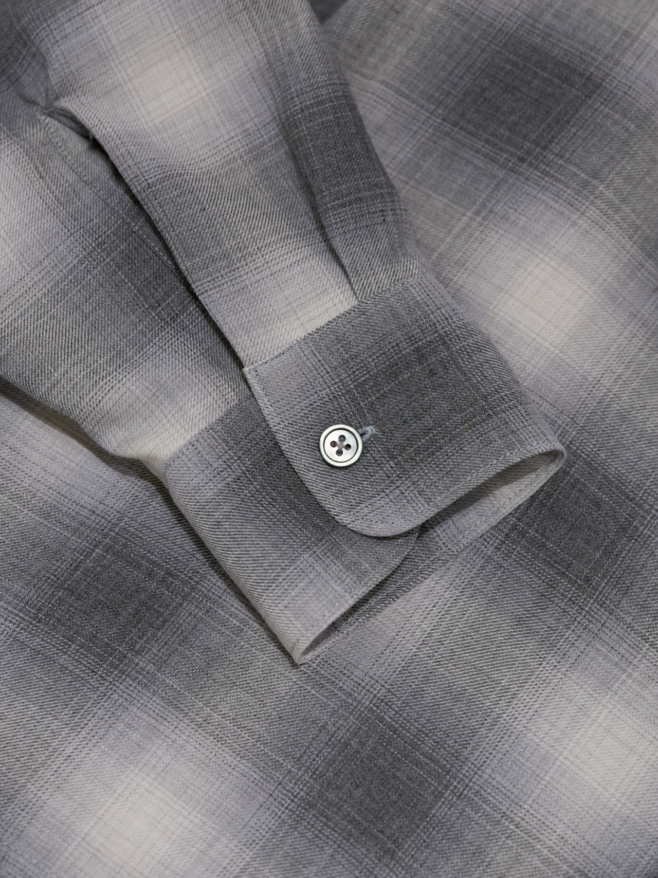 Ombre Check Open Collar Shirts