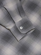 Ombre Check Open Collar Shirts
