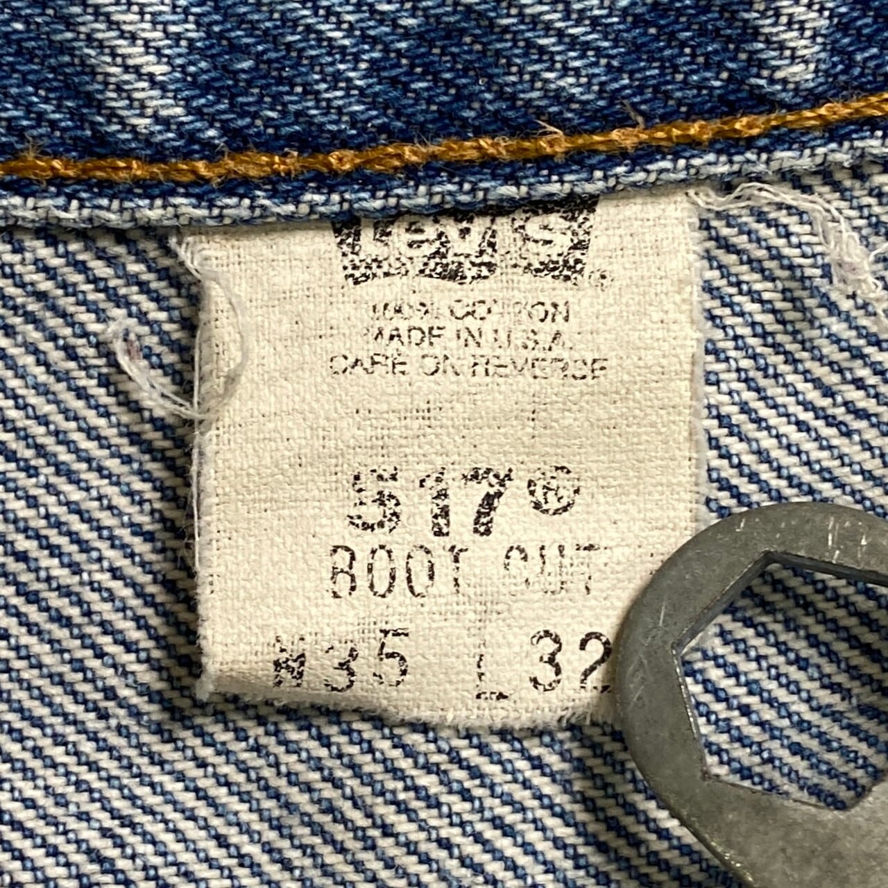 90年代 USA製 Levi's リーバイス 517 ブーツカット フレアデニムパンツ