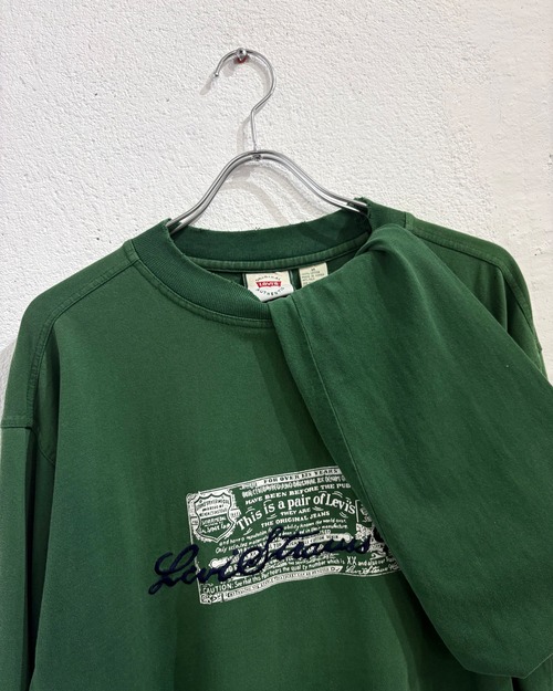 90s~ Levi's L/S Embroidery&Print Tee