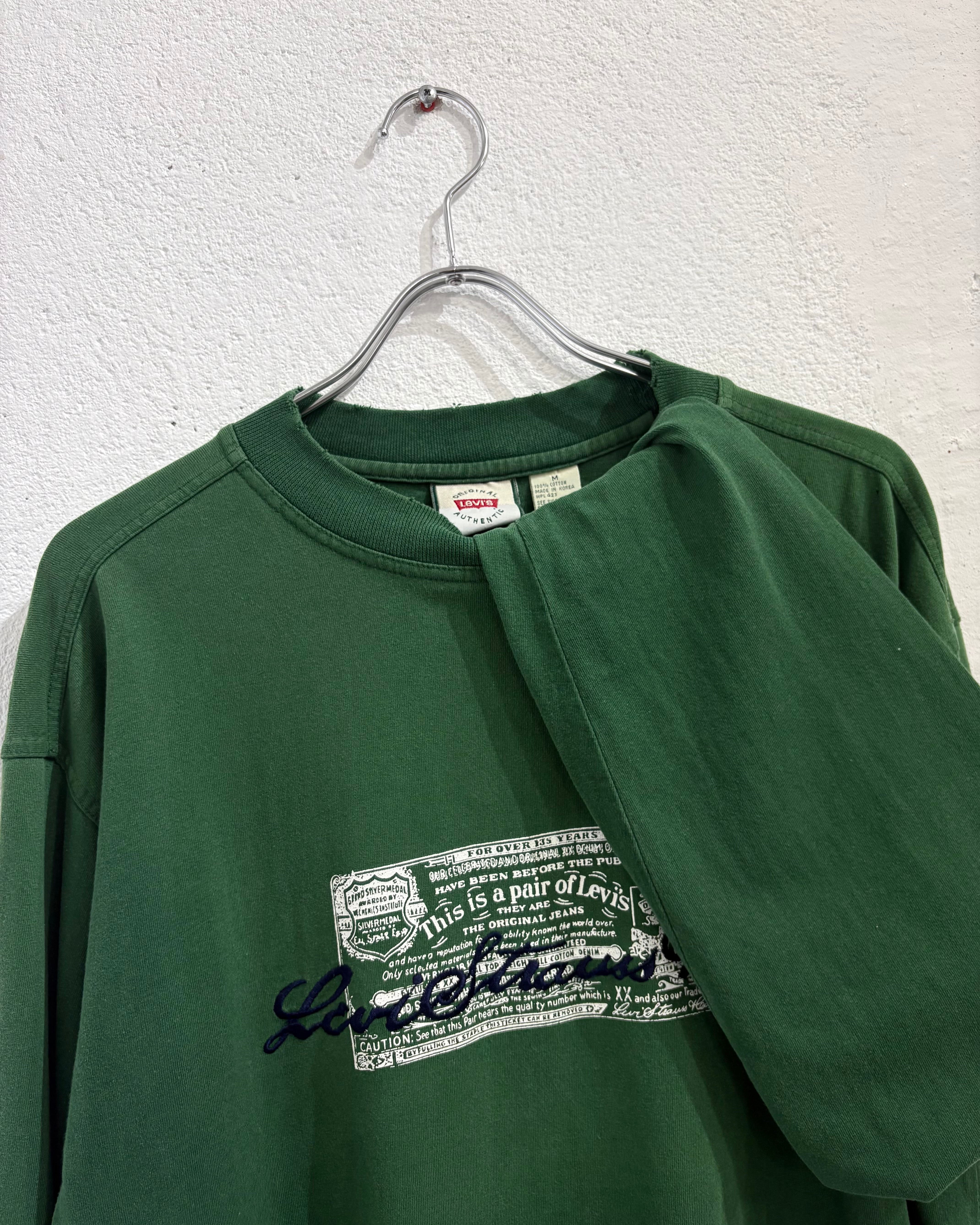90s~ Levi's L/S Embroidery&Print Tee