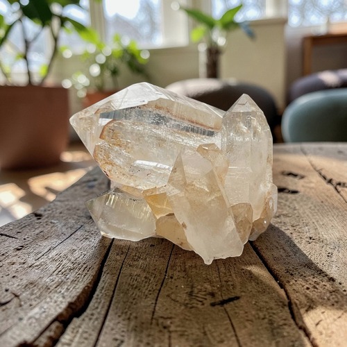 【神聖なる山の叡智と浄化で魂の軸を正す聖域の水晶】マニハール系（パルヴァティ渓谷）水晶 M7_1