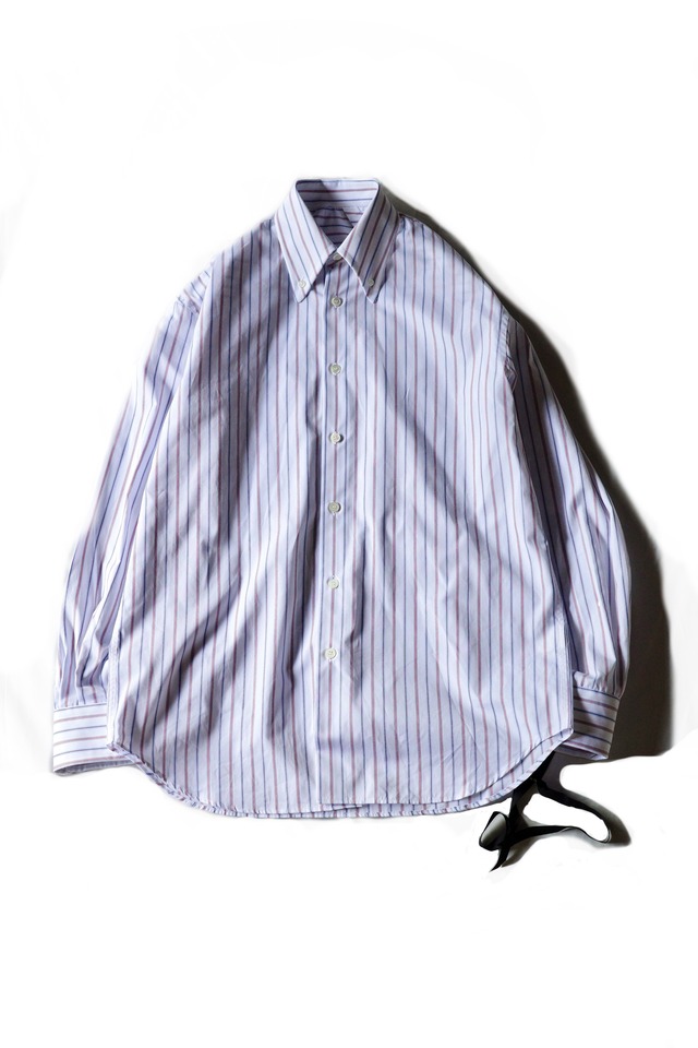 MARINA YEE【CLASSIC BUTTON DOWN SHIRT  -White/navy/red-】