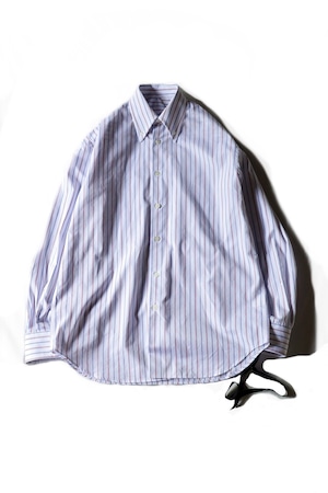 MARINA YEE【CLASSIC BUTTON DOWN SHIRT -White/navy/red-】