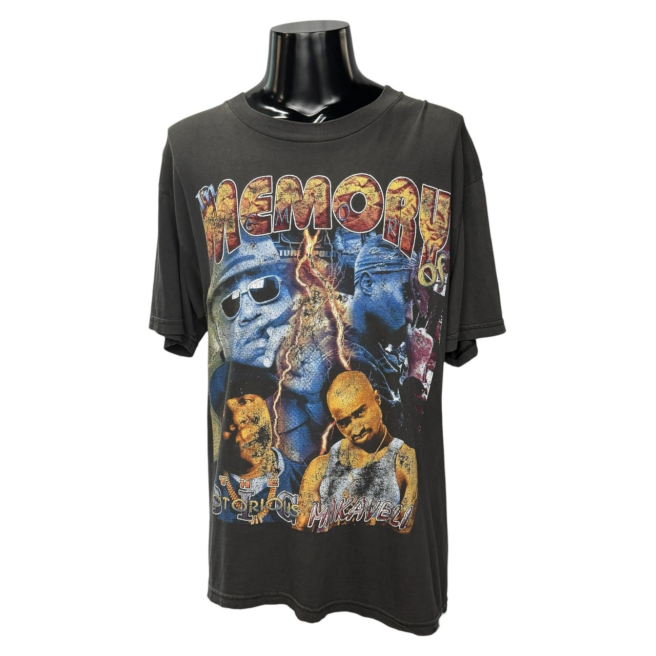 【2PAC & THE NOTORIOUS B.I.G.】2パック & ザ・ノトーリアス・B.I.G. "MEMORY OF" 90's Vintage RAP Tシャツ
