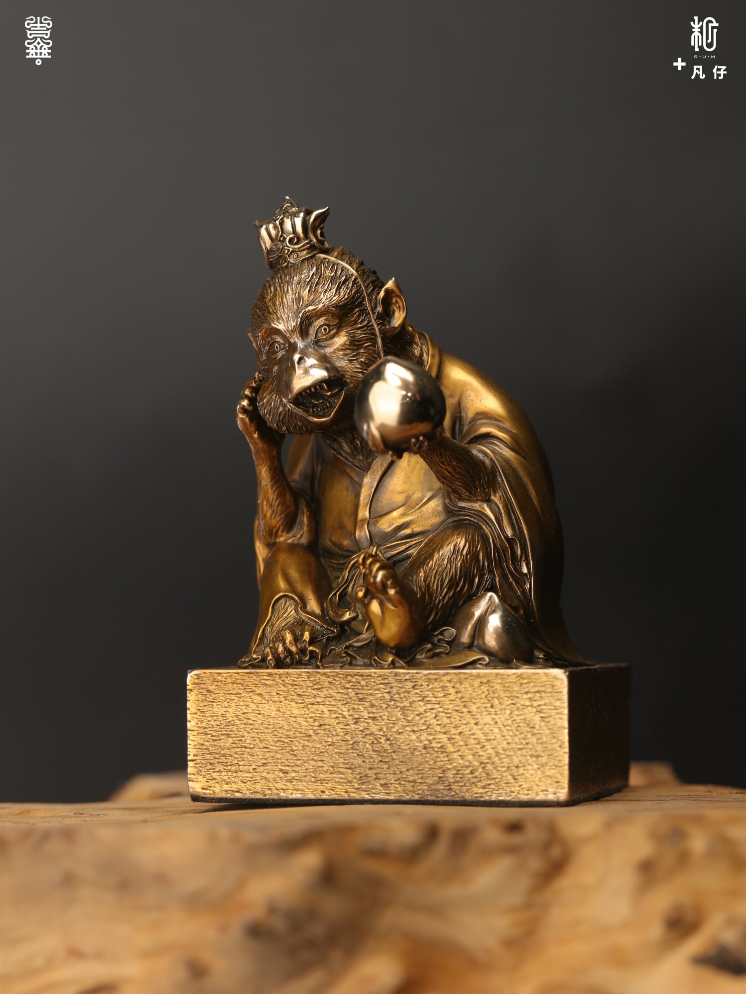 盗蟠桃 ブロンズ像|凡仔