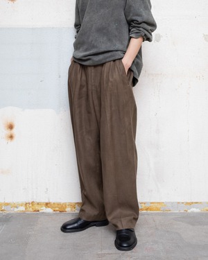 100% linen baggy slacks / From EUROPE