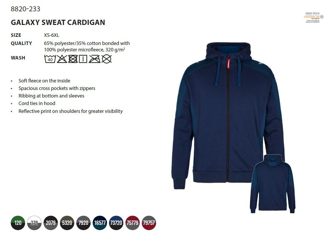 8820-233 GALAXY SWEAT CARDIGAN