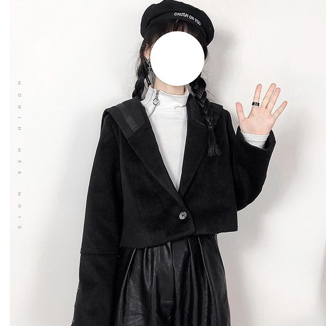 秋冬 アウター コート ショート丈 病みかわいい ゴスロリ ストリート系 Jkスタイル アーミースタイル オルチャン 原宿系 10代 代 大人きれいな私を叶える Marriages 秋冬 アウター コート ショート丈 病みかわいい ゴスロリ ストリート系 Jkスタイル アーミースタイル オルチャン 原宿系 10代 代 大人きれいな私を叶える Marriages