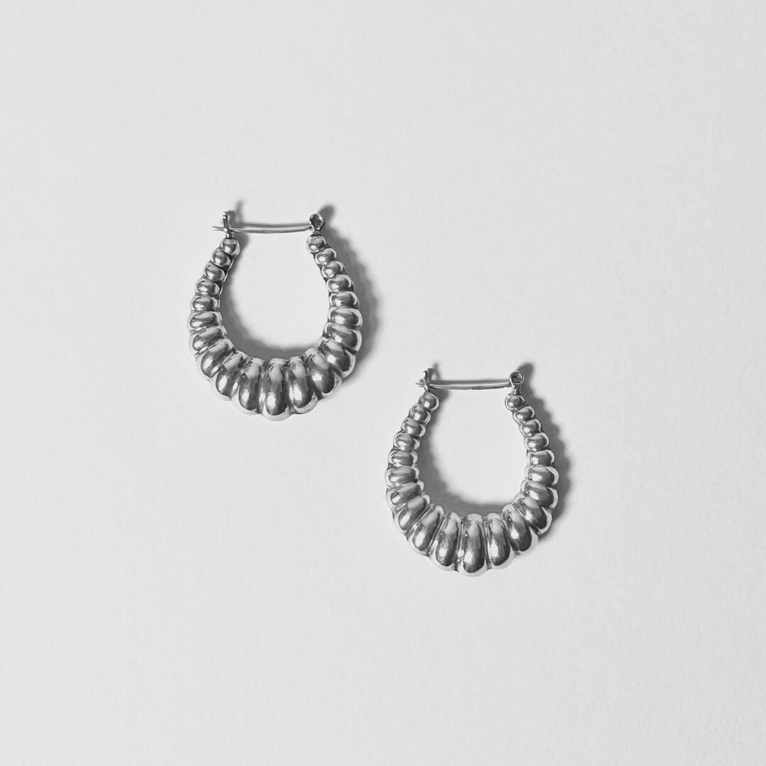 【NA】シルバー925 ナバホ ヴィンテージ ツイストロープ ピアス