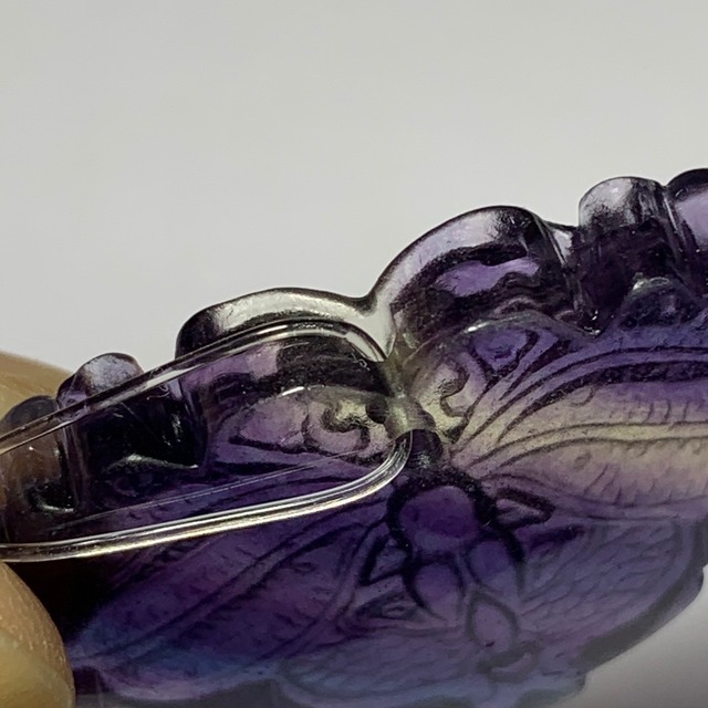 幻想的な色合い♪蝶々フローライトペンダントトップ