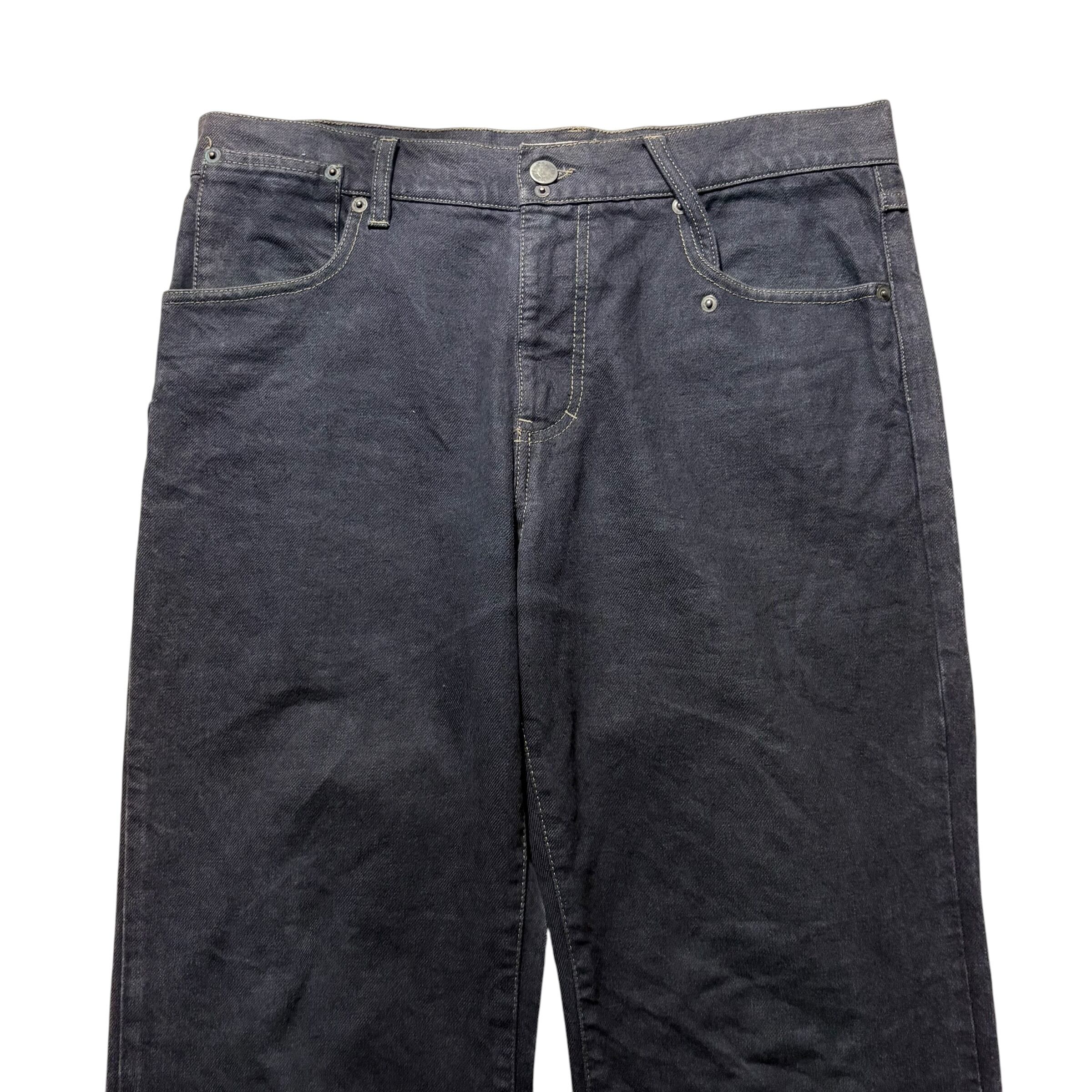 archive HUSSEIN CHALAYAN black denim pants | NOIR ONLINE