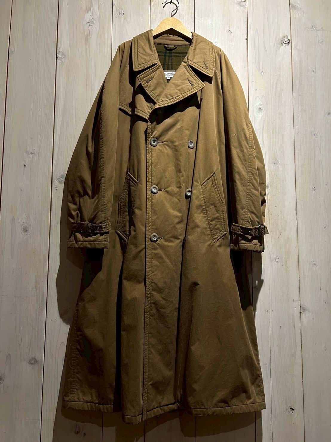 a.k.a.C.a.k.a vintage】“GIORGIO ARMANI” Long Trench Coat | Caka