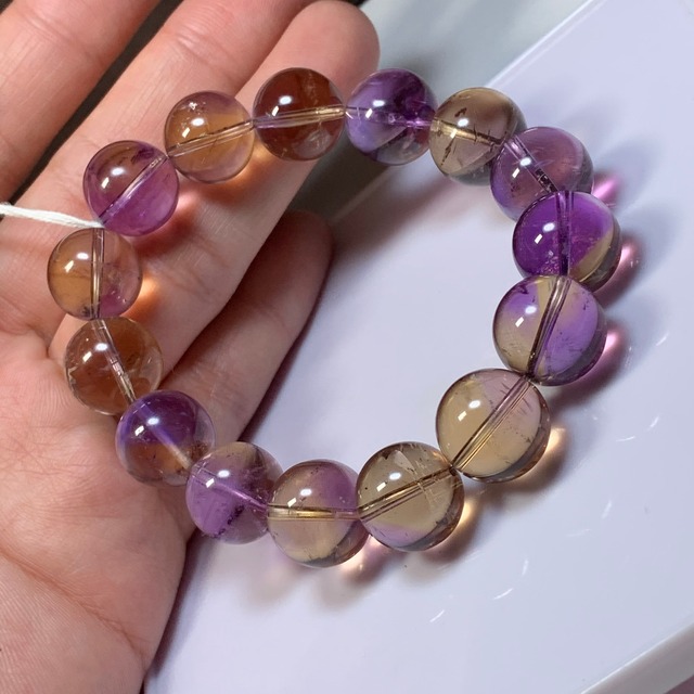 ボリビア産・最高峰トップクォリティ！大玉アメトリンブレスレット