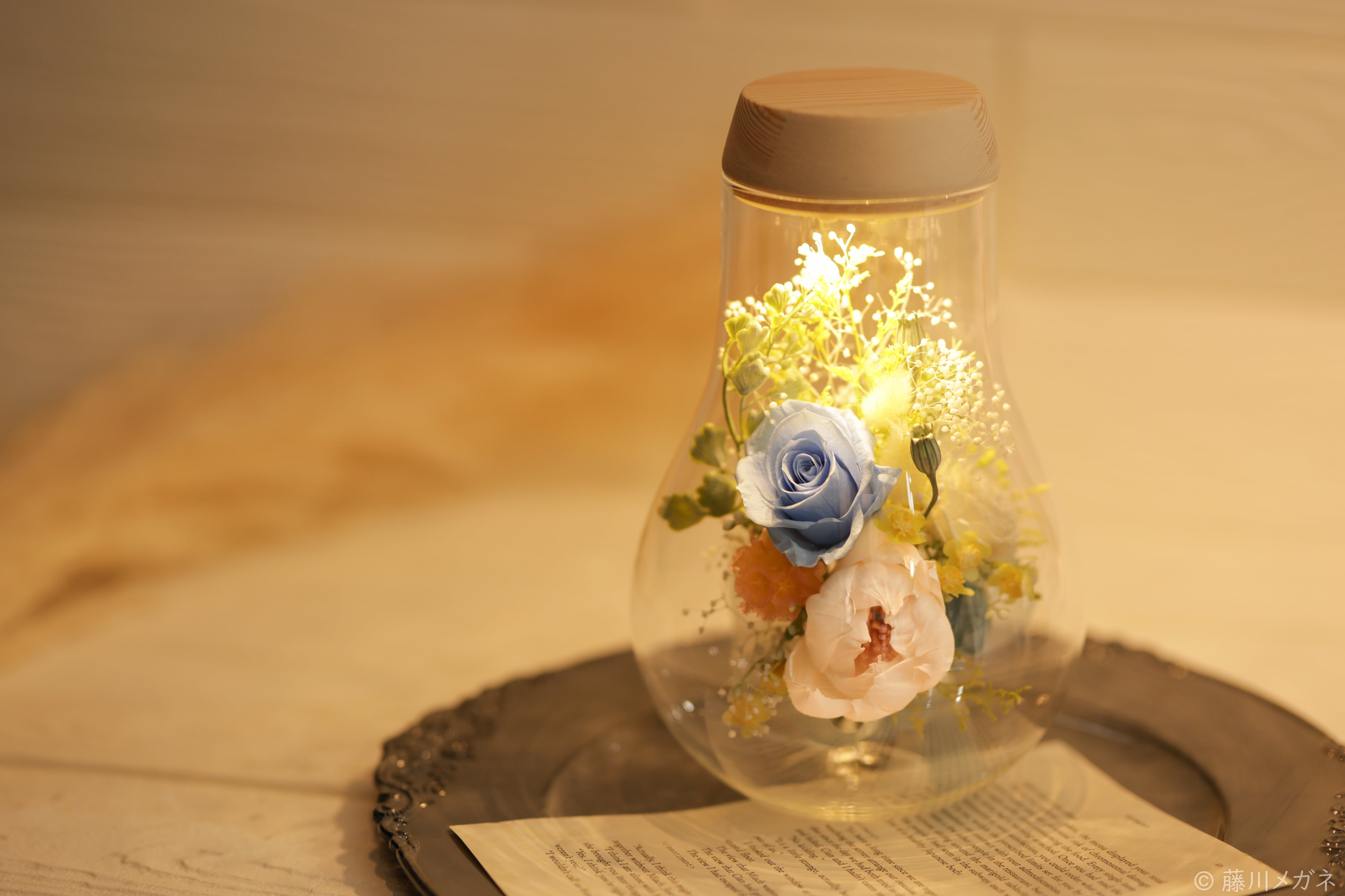 H様オーダー ライティングボトルフラワー電球型