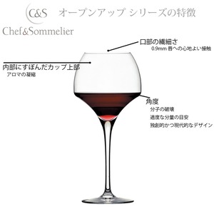【６脚セット】シェフソムリエ オープンアップ ユニバーサル・テイスティング【メーカー直送品A】