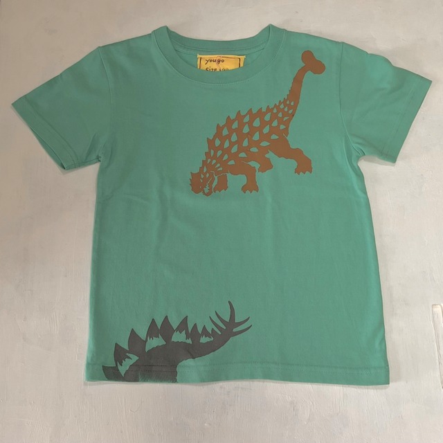 １点もの　kidsカラーTシャツ120cm「アンキロサウルス」120-24505-1
