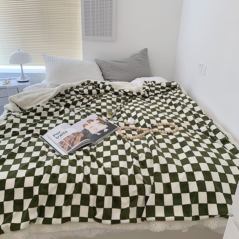 checker board blanket 4color 2size / チェッカーボード ブランケット シングル ダブル 毛布 布団 韓国  インテリア 雑貨 | tokki maeul (トッキマウル) / 韓国雑貨通販サイト