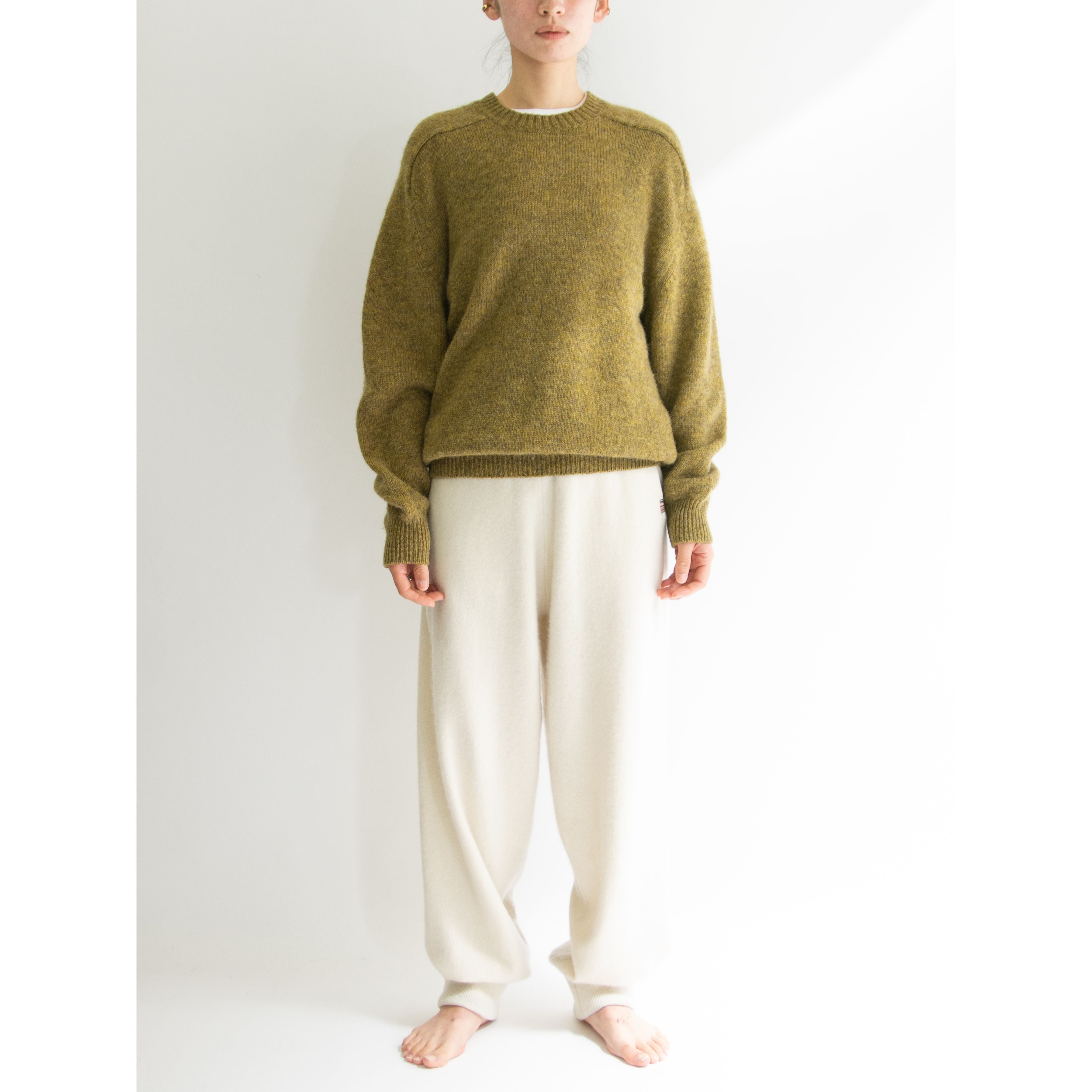 【STEFANO DASSI】Made in Italy 100% Shetland Wool Sweater(イタリア製 シェットランドウールセーター ニットプルオーバー)