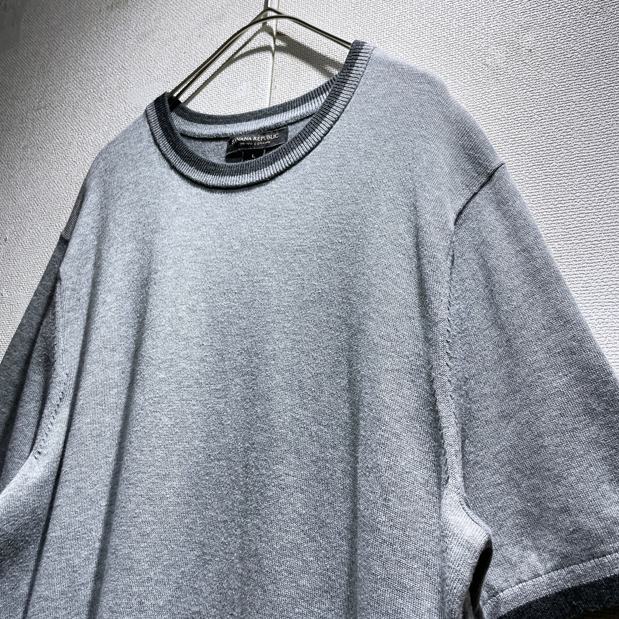 ” BANANA REPUBLIC ” Beautiful silhouette supima cotton ringer Tee