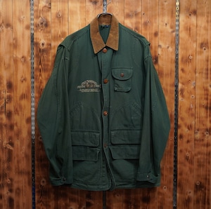 90s ralphlauren polosportsman カバーオール グリーン 緑 M/ラルフローレン ポロスポーツマン ハンティングジャケット