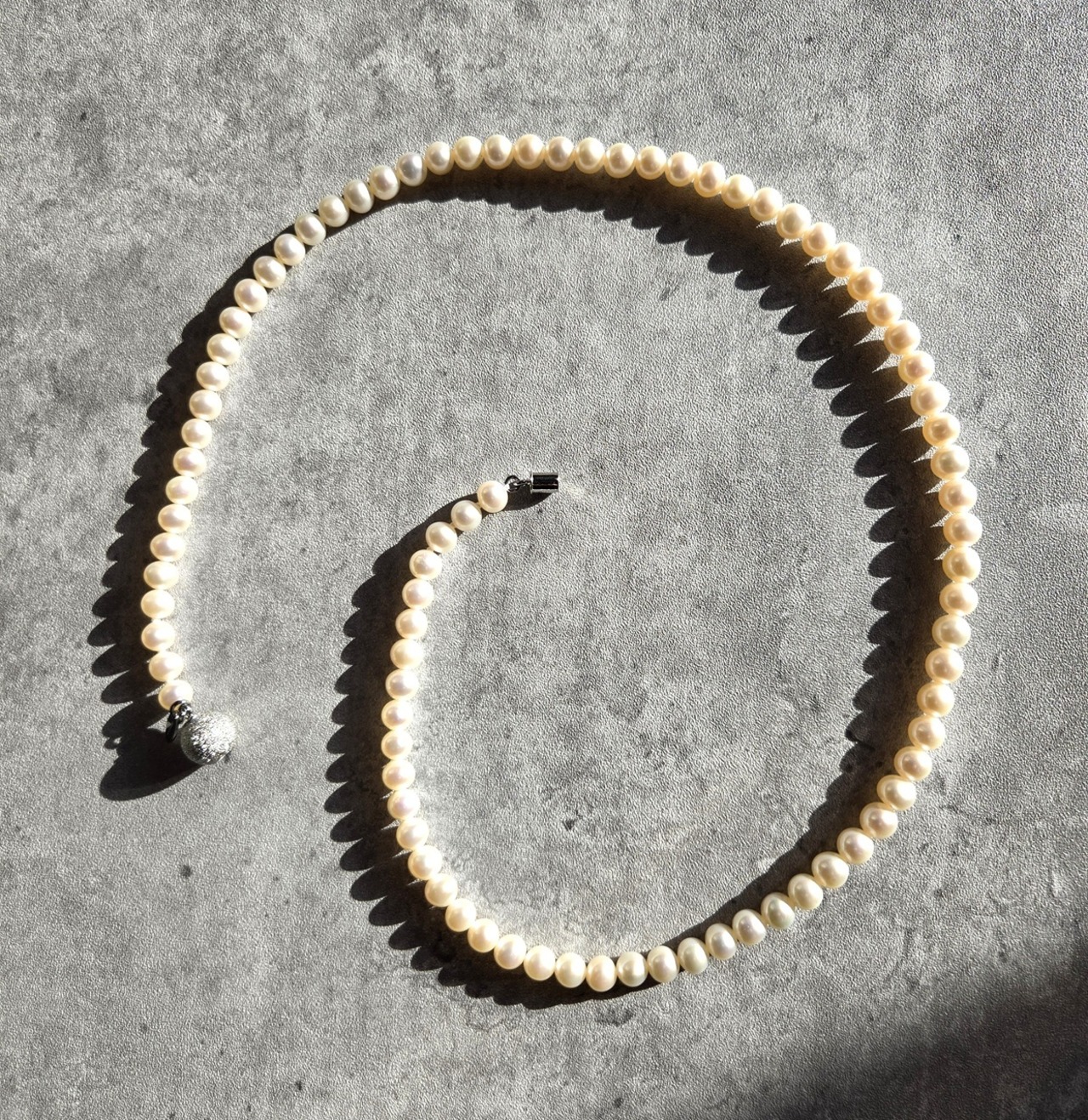 淡水パールネックレス  52cm 限定4
