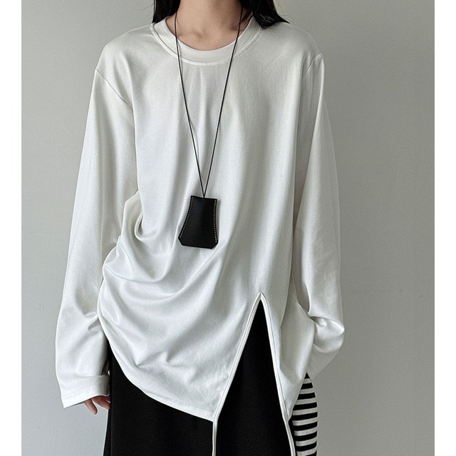 サイドスリットカットソー　 N00158