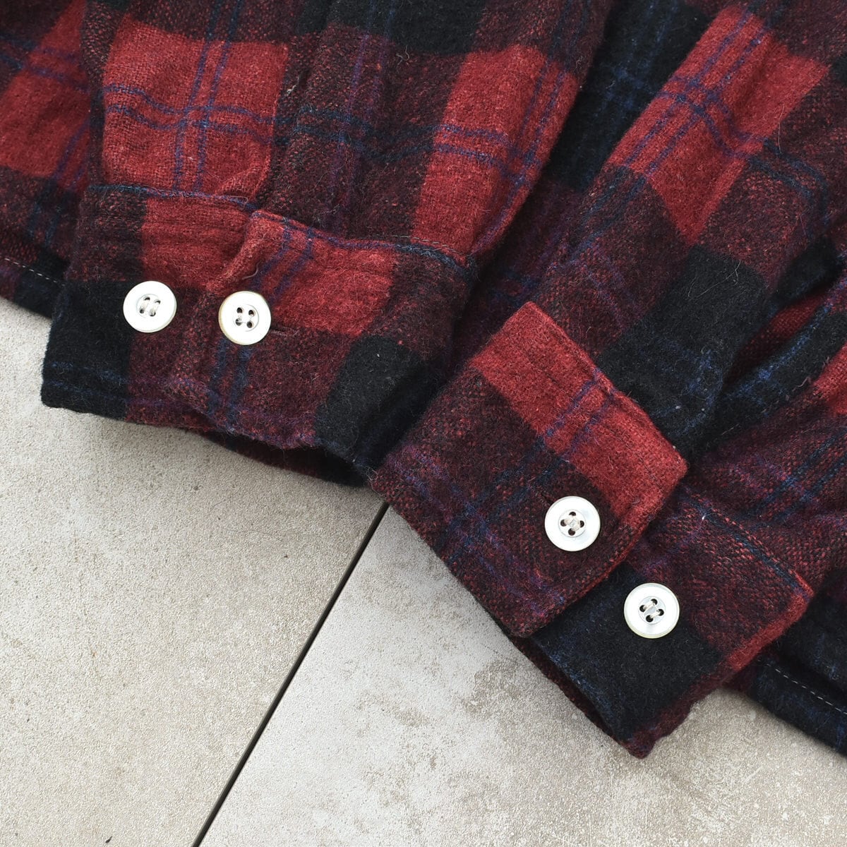 70's Kmart check wool work shirt RN42000 | 古着屋 grin days memory