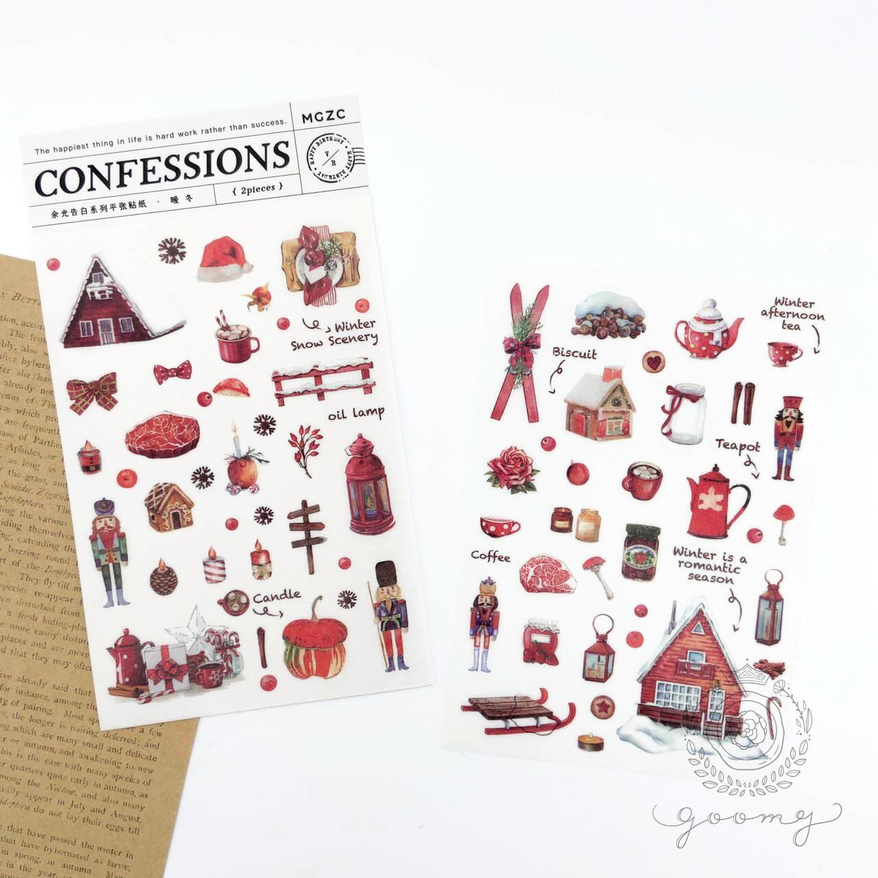 2枚入りシールシート winter <S309>