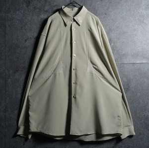 Light Green Geometric Motif Embroidered Design Shirt