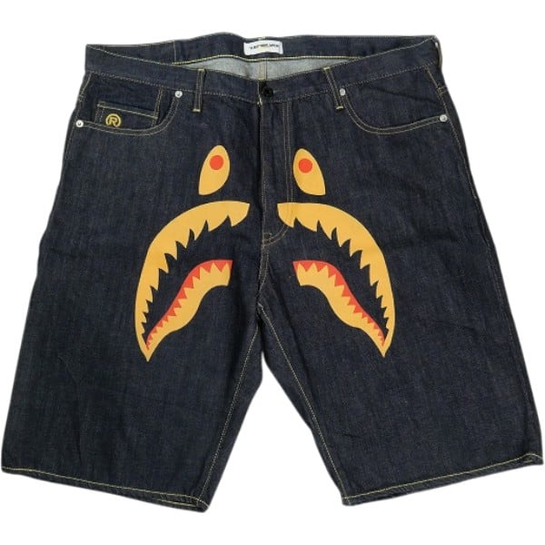 美品 USED APE エイプ シャークデニム Mサイズ Size【XXL】 A BATHING APE ア ベイシング エイプ デニムシャーク