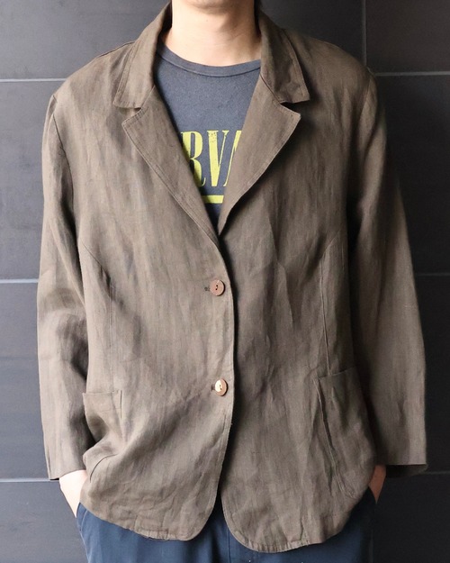 linen single tailored jacket