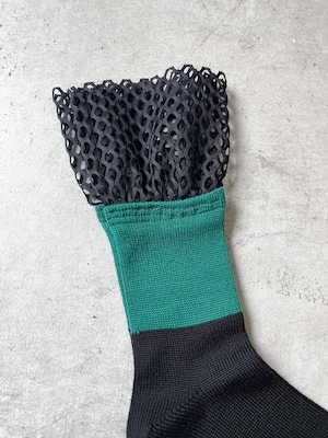 FAKUI / tulle fril wool socks  FK-181