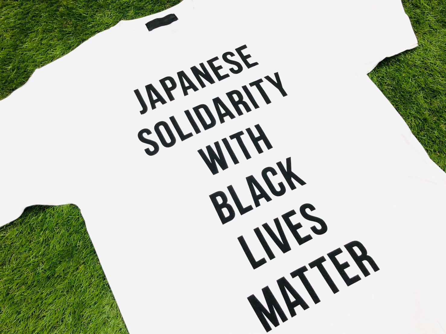 HUMAN MADE JAPANESE SOLIDARITY WITH BLACK LIVES MATTER TEE WHITE 