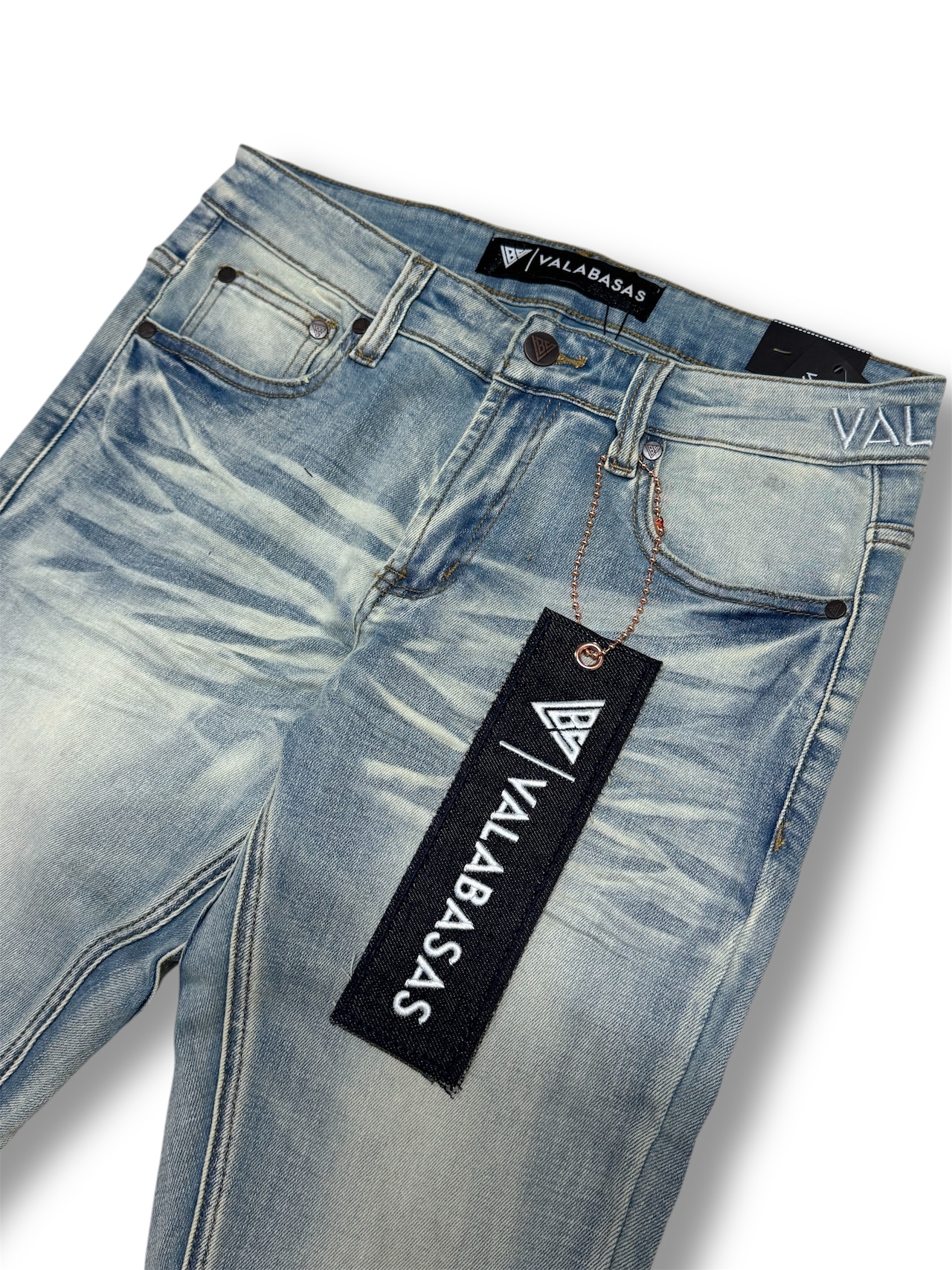 VALABASAS / stacked denim light blue