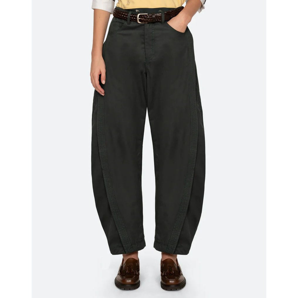 SEA NY ODESSA WORKWEAR BARREL PANTS GREEN