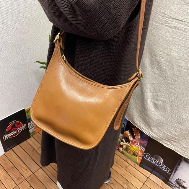 美品★COACH★オールドコーチ★90s★ショルダーバッグ★イタリア製★キャメル