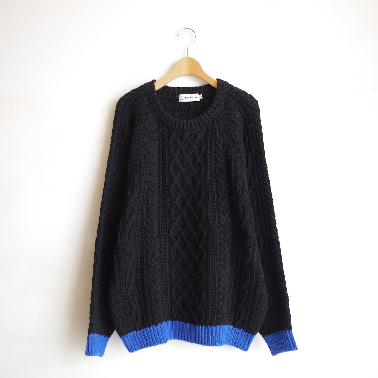 TRANSPORT FISHERMAN KNIT BLACK