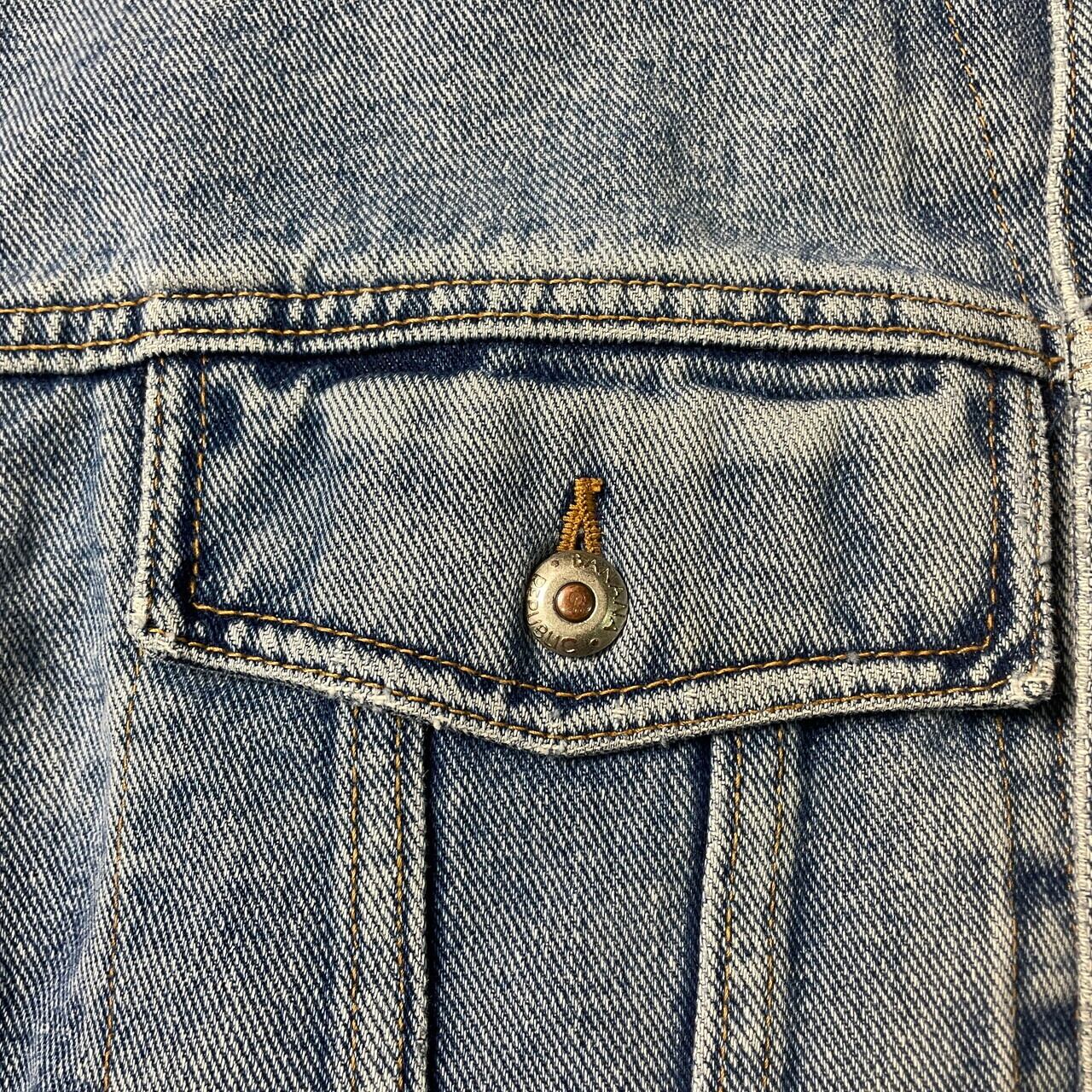 80s BANANA REPUBLICデニムカバーオール襟コーズ地球儀タグコート 80~90年代 BANANA REPUBLIC バナナリパブリック デニムジャケット