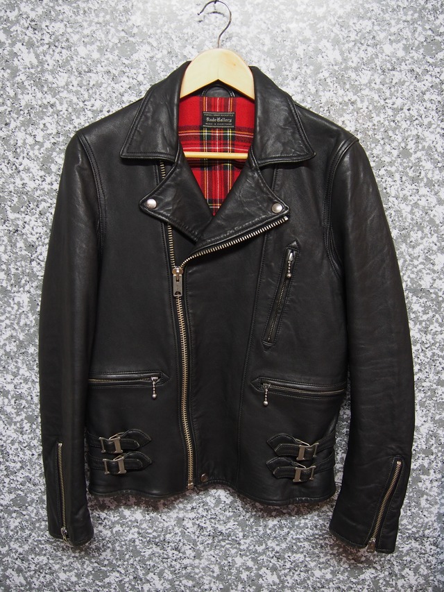 極美品 14AW RUDE GALLERY ルードギャラリー RIDERS JACKET DOUBLE -WASHED SHEEPSKIN ウォッシュド ダブル ライダース 2