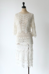 floral lacy mini dress