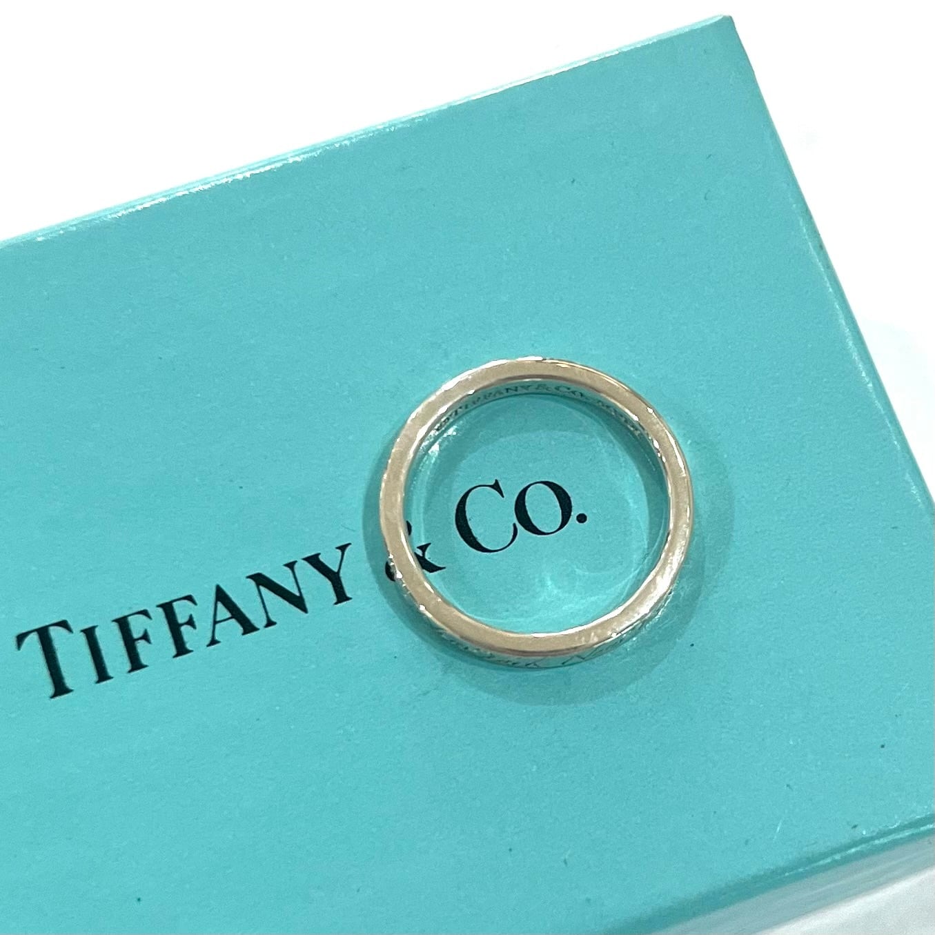TIFFANY＆CO】【10号】2390 ティファニーaddressナローリング 指輪