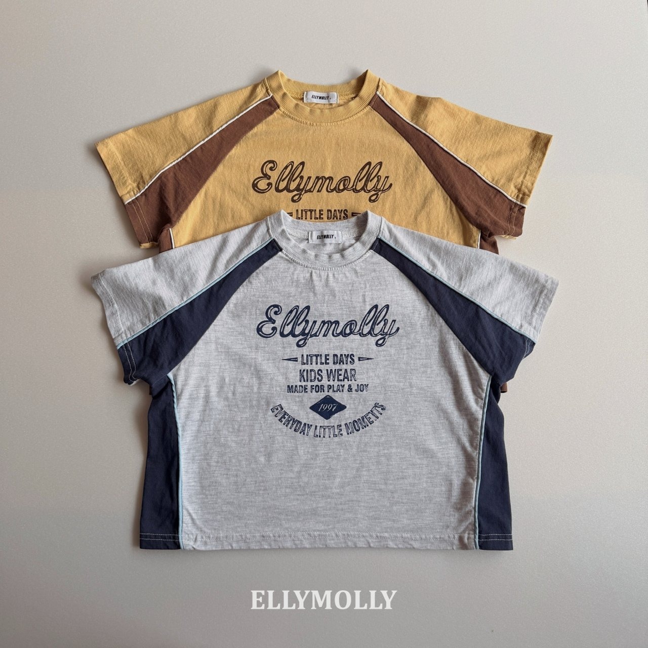 [ELLYMOLLY] Roller Taping Tee / [엘리몰리] 롤러테이핑티