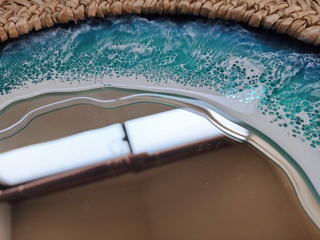 161.オーシャンレジンアート ウォールミラー