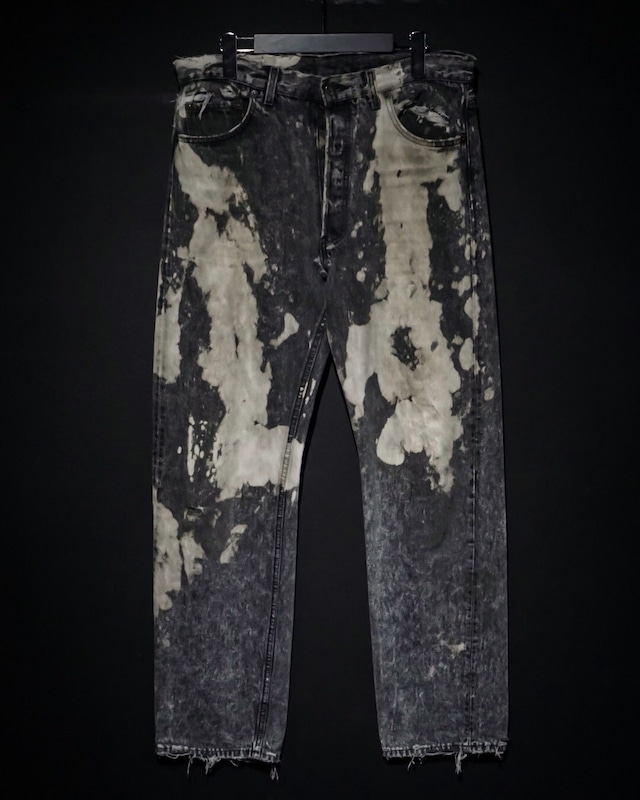【WEAPON VINTAGE】Maid in USA "Levi's" "501" Aging × Bleach Denim Pants