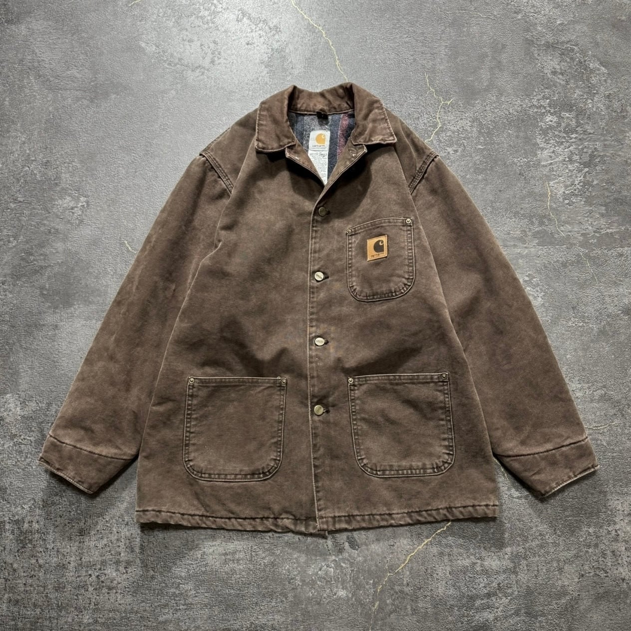 carhartt black denim cover all Yarn-dyed Msize カーハート 先染め