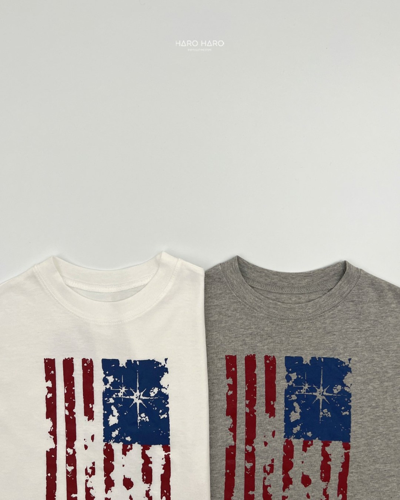 [HARO HARO] (Children's) Flagbox T-shirt / [하로하로] (아동)플래그박스티