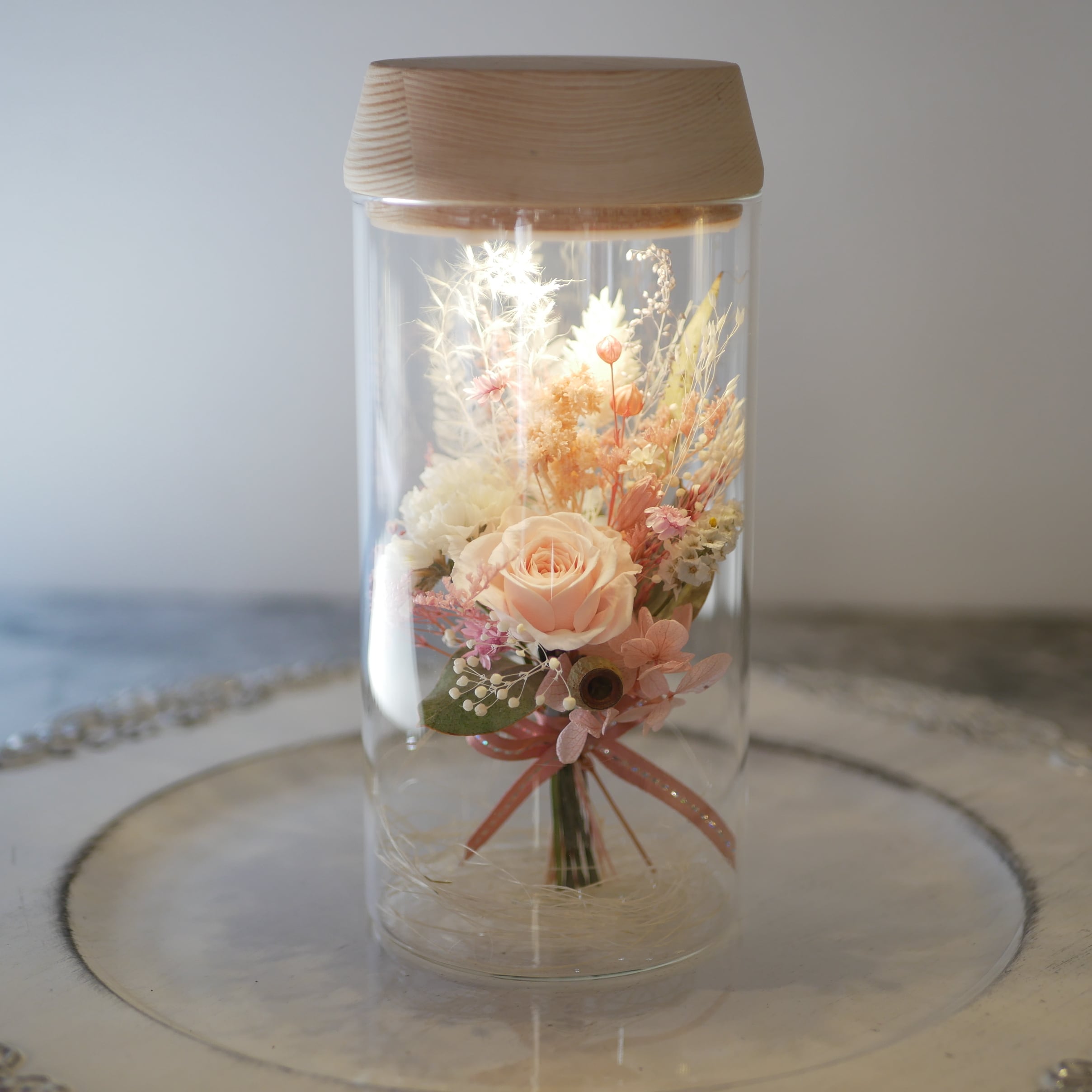 ライティングボトルフラワーピンク <手動で点灯・消灯タイプ>